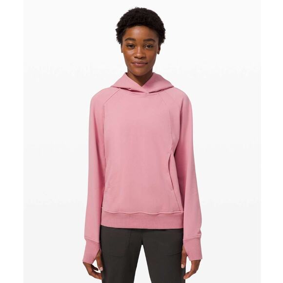 Lululemon Scuba Pullover Pink Taupe Sweatshirt Size 10 - Picture 1 of 13